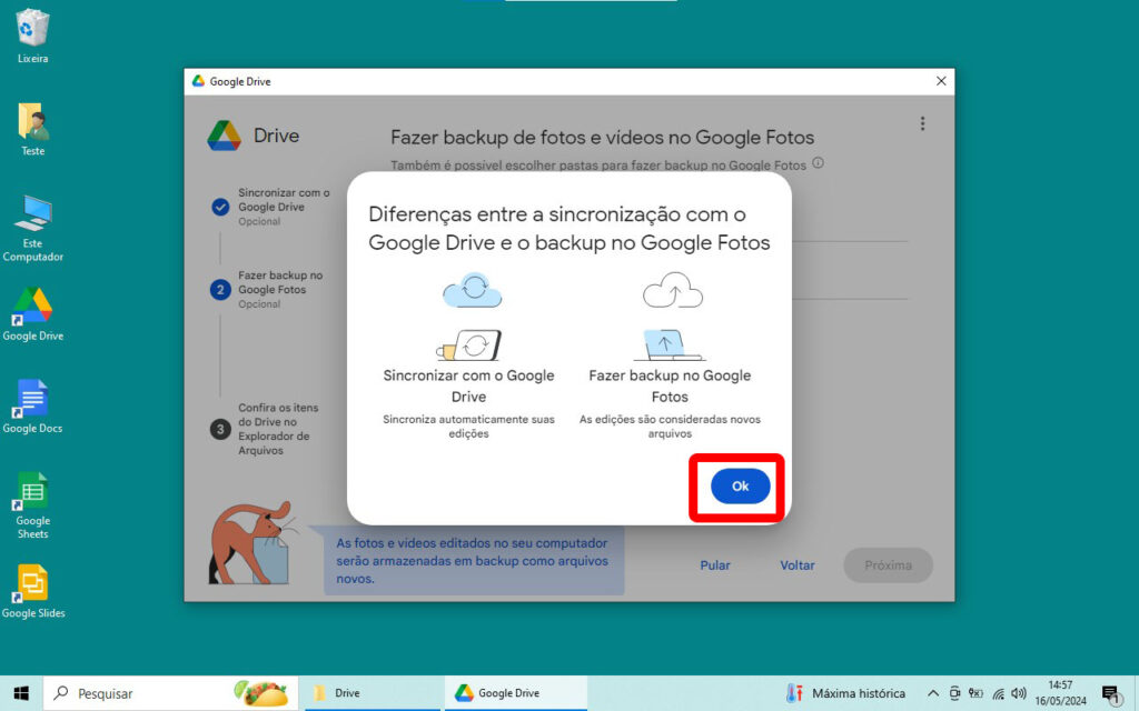 Google Drive no Computador diferencas